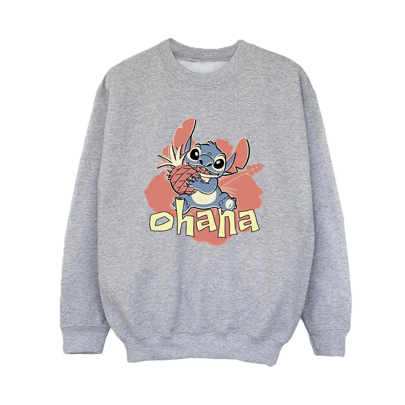 Disney  Lilo And Stitch Ohana Pineapple Sweatshirt 