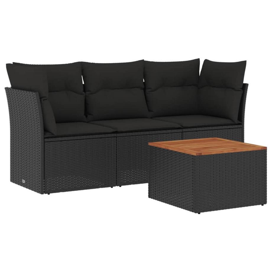 set divano da giardino Polirattan