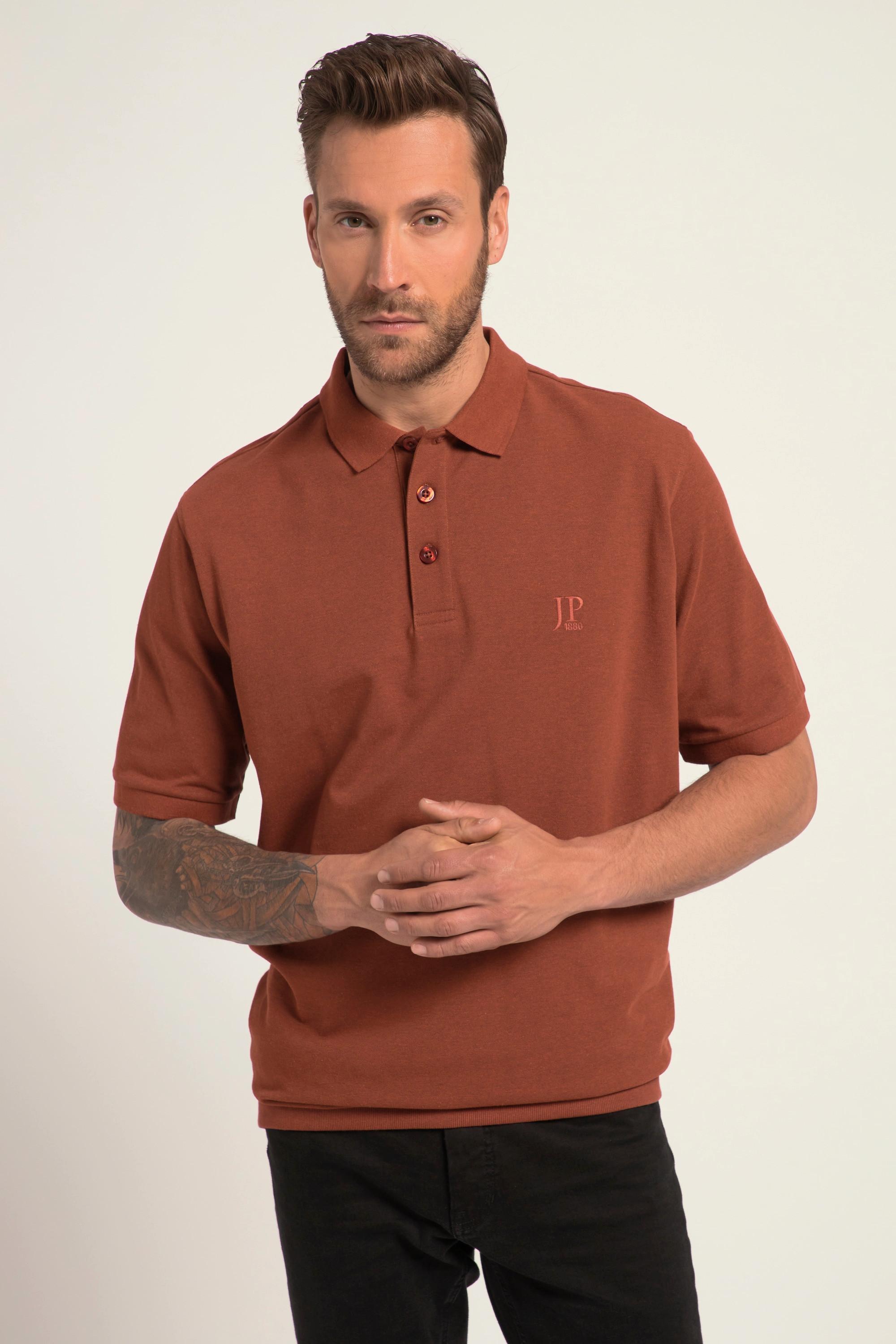 JP1880  Maglia polo basic in piqué con taglio speciale per l'addome, taglie disponibili dalla XXL alla 10XL 