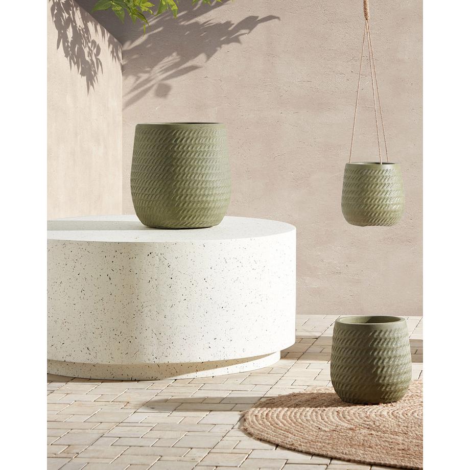 Beliani Cache-pot en Fibre d'argile  LIVADIA  