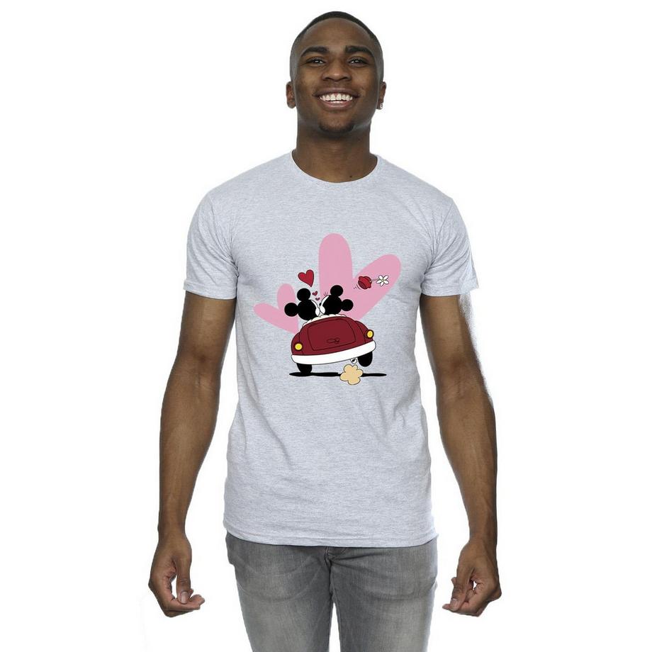 Disney Mickey e Minnie Mouse Auto Stampa T-Shirt  