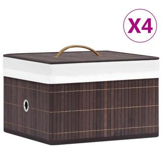 VidaXL Boîte de rangement bambou  