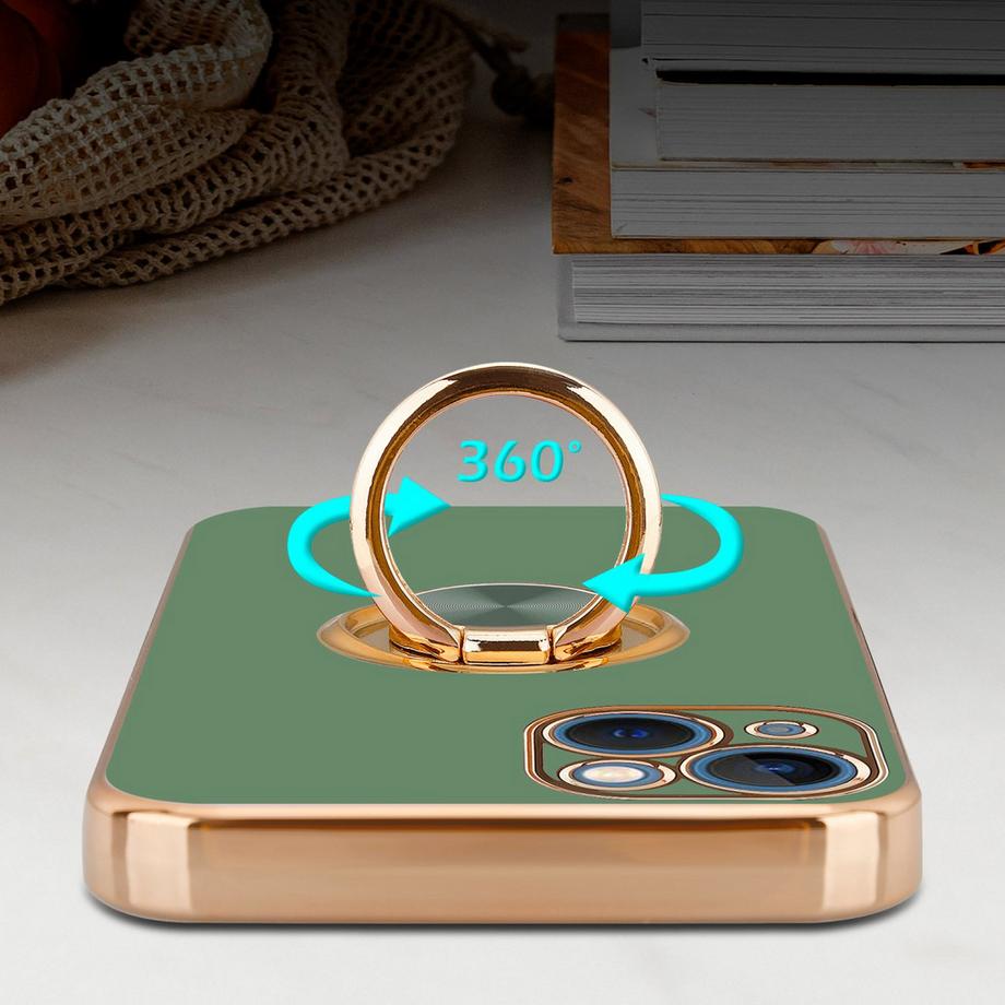 Cadorabo  Hülle für Apple iPhone 13 MINI mit Ring - Schutzhülle 