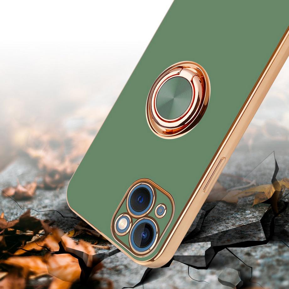 Cadorabo  Hülle für Apple iPhone 13 MINI mit Ring - Schutzhülle 