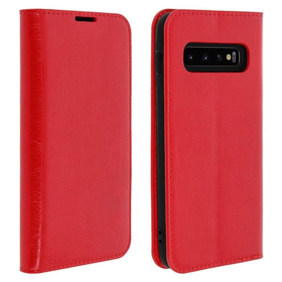 Avizar  Cover Echtleder Galaxy S10 Plus Rot 