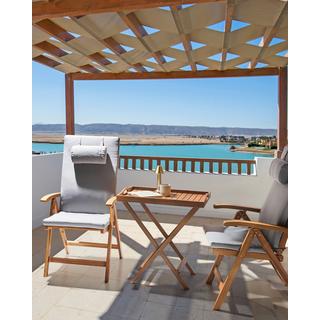 Beliani Set di 2 sedie da giardino con cuscini en Legno d'acacia Classico JAVA PREMIUM  