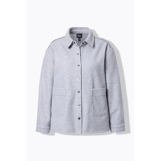 Ulla Popken Shaket Oversize Collo Camicia Maniche Lunghe  