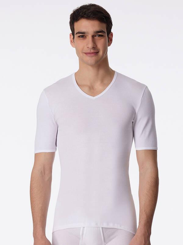 Schiesser Feinripp V-Ausschnitt T-Shirt  
