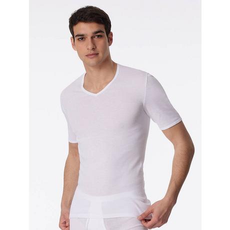 Schiesser Feinripp V-Ausschnitt T-Shirt  