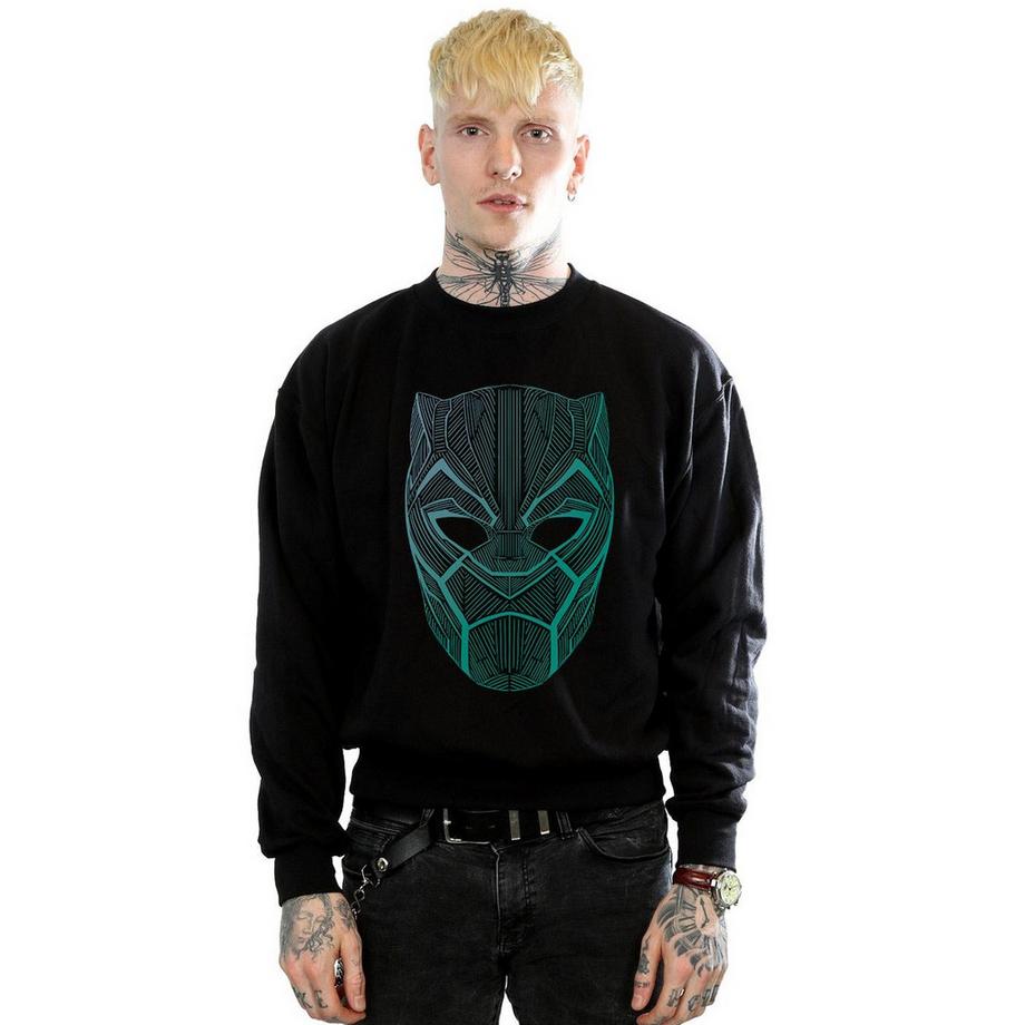 MARVEL Black Panther Mask Graphic Print Sweatshirt  