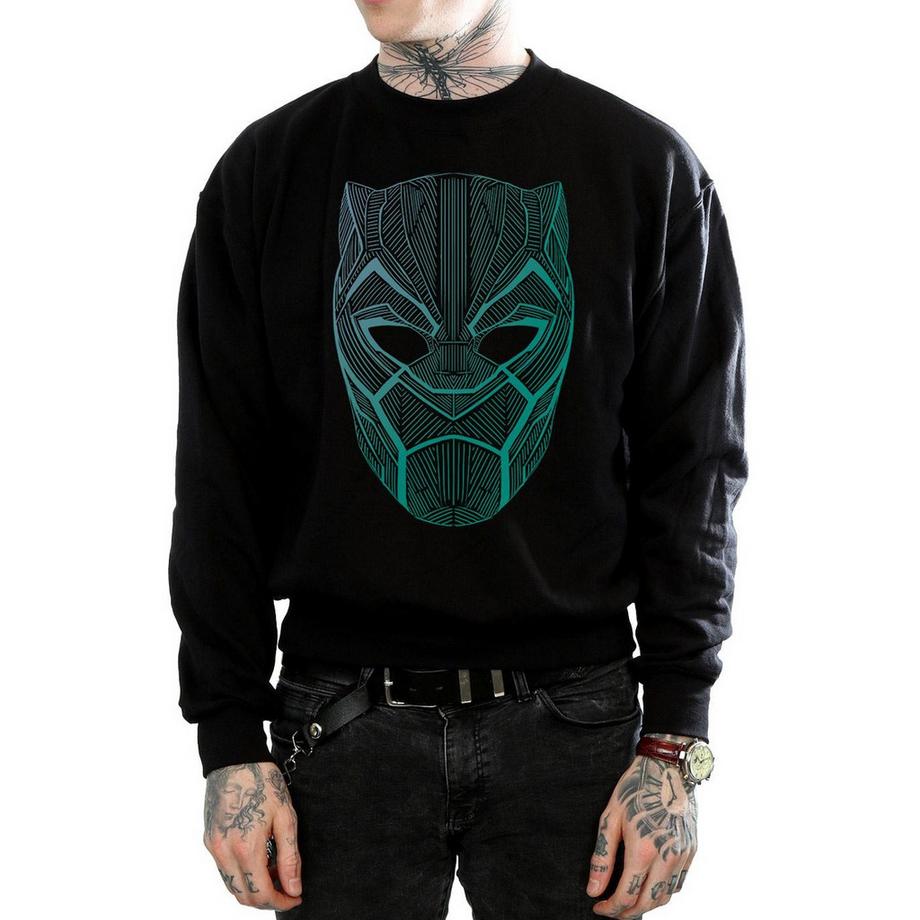 MARVEL Black Panther Mask Graphic Print Sweatshirt  