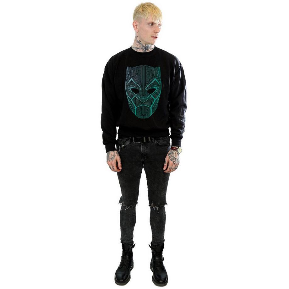 MARVEL Black Panther Mask Graphic Print Sweatshirt  