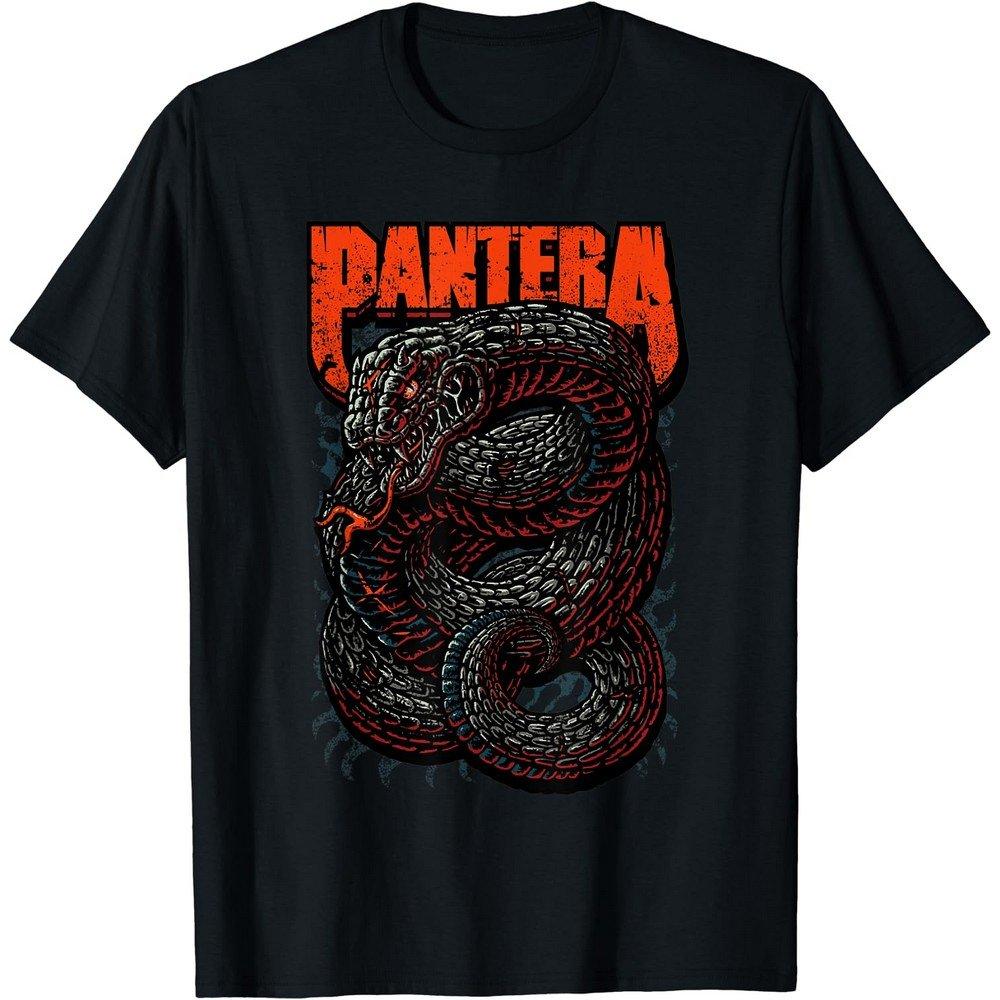 Pantera Logo T-Shirt Für Frauen – Schwarz, 100% Baumwolle, Regular Fit, Kurzarm – Offizielles Band-Merchandise