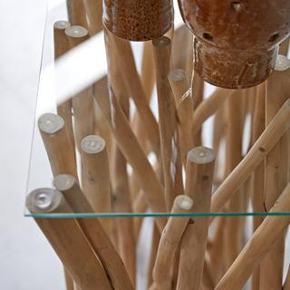 Tikamoon Console en teck massif River  