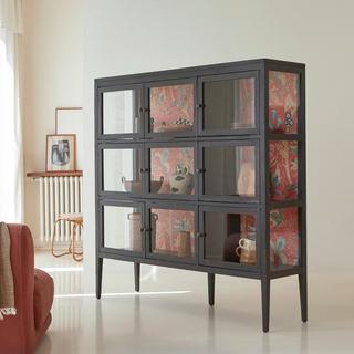 Tikamoon Vetrinetta larga in legno di olmo Tana  