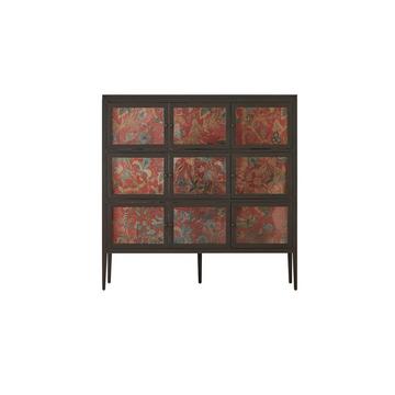 Vetrinetta larga in legno di olmo Tana