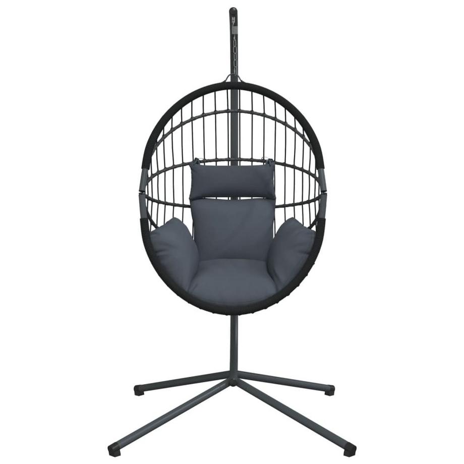 VidaXL Chaise forme œuf suspendue rotin  