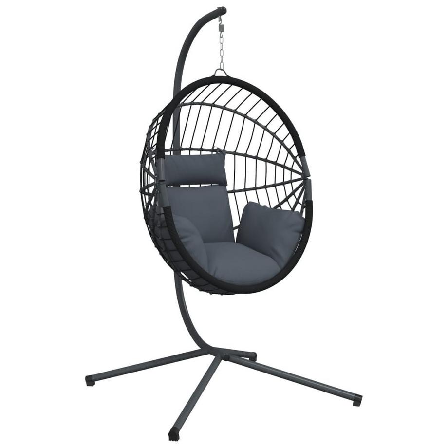 Chaise forme œuf suspendue rotin