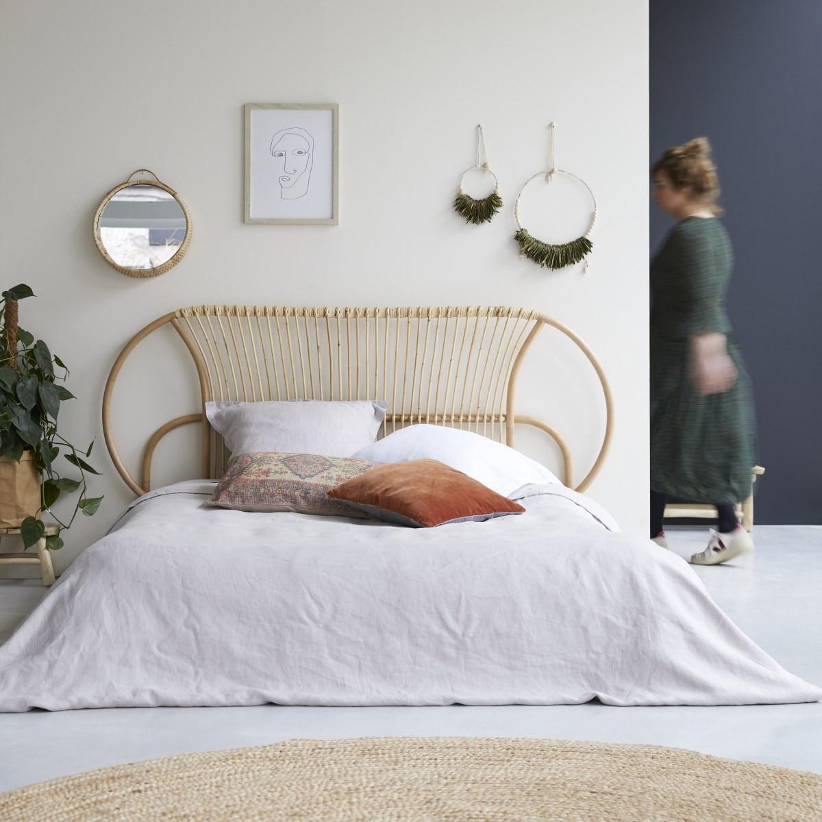 Tikamoon Testata letto in rattan 190 cm Leontie  