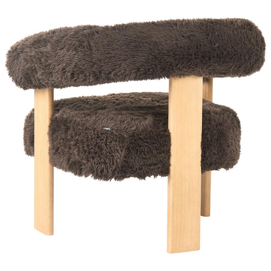 Beliani Sessel aus Webpelz Modern ILBRO  