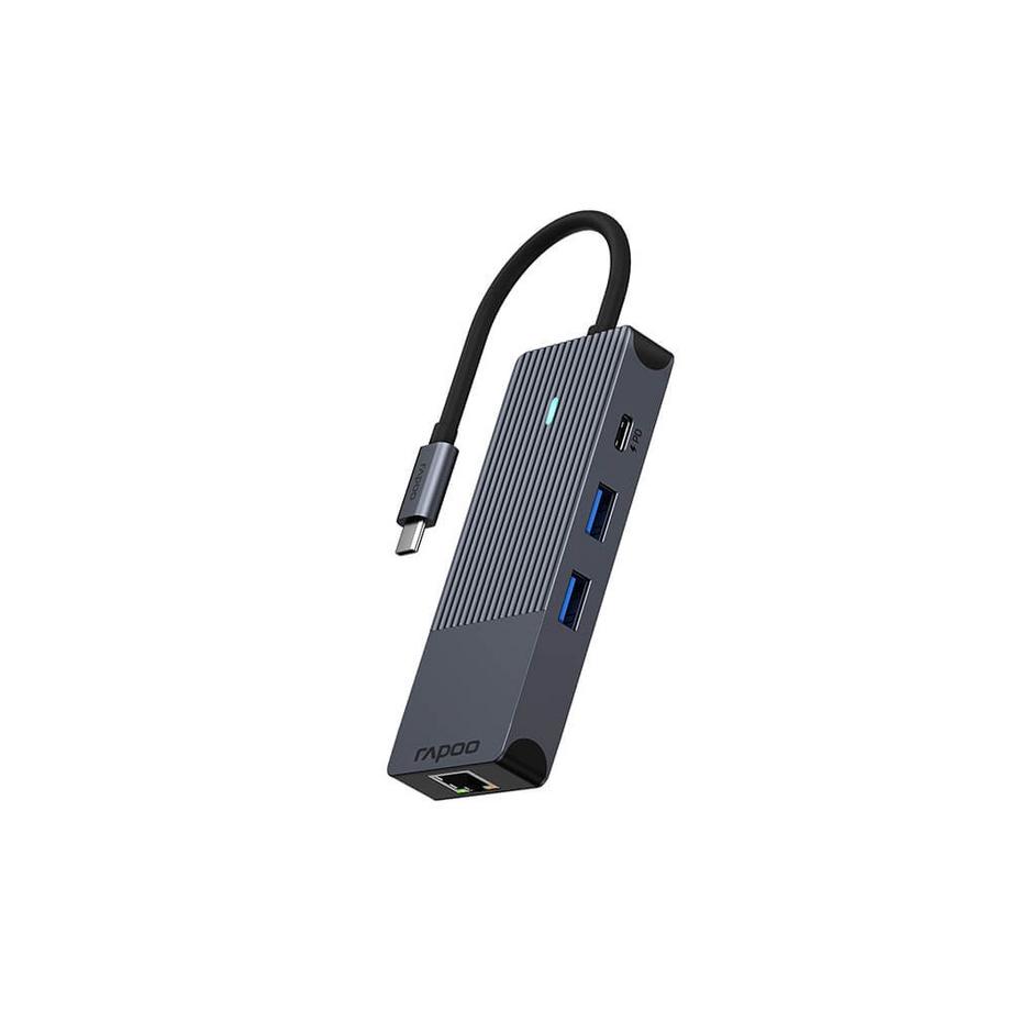rapoo  RAPOO USB-C Multiport UCM-2004 8-in-1 USB-C-Adapter 