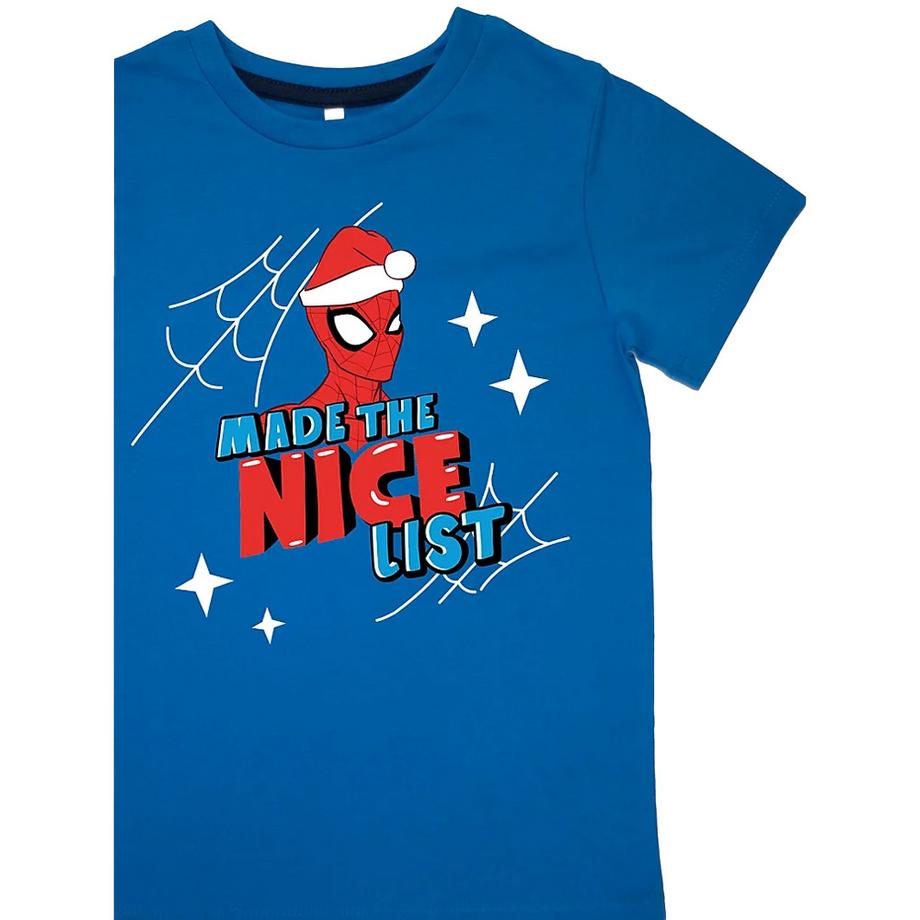 Spider-Man  Nice List Schlafanzug Mit Langer Hose  Kurzärmlig 