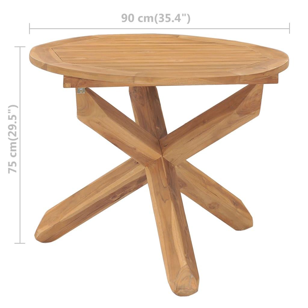 VidaXL Table de jardin bois  