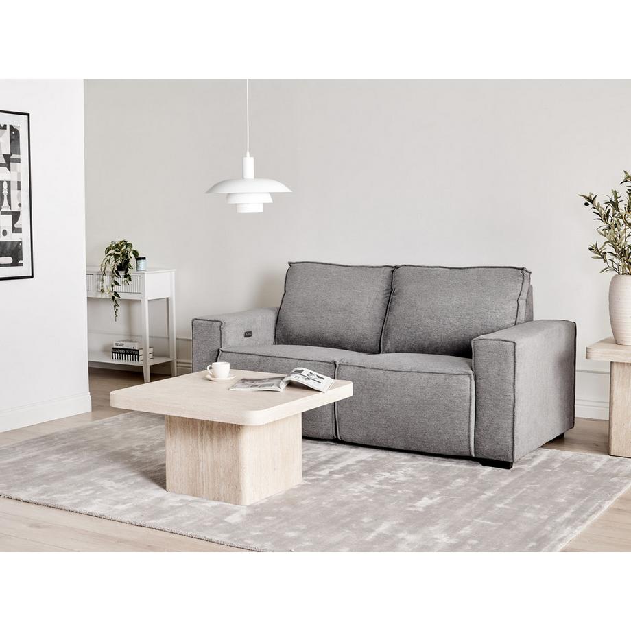 Beliani Canapé 2 places en Tissu Moderne NUKARI  