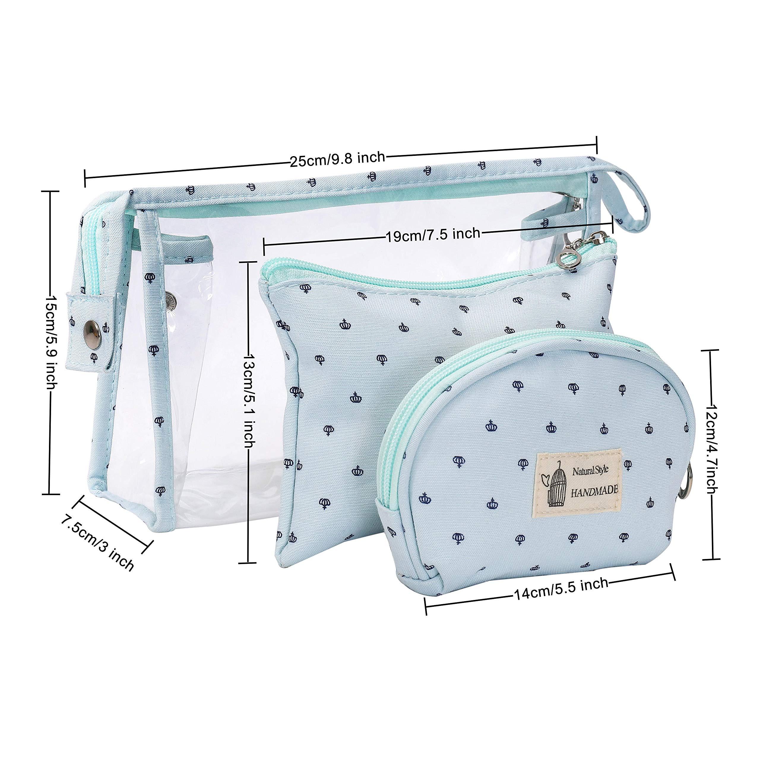 Only-bags.store Wasserdichte Reise Kosmetiktaschen Set 3 Stück  