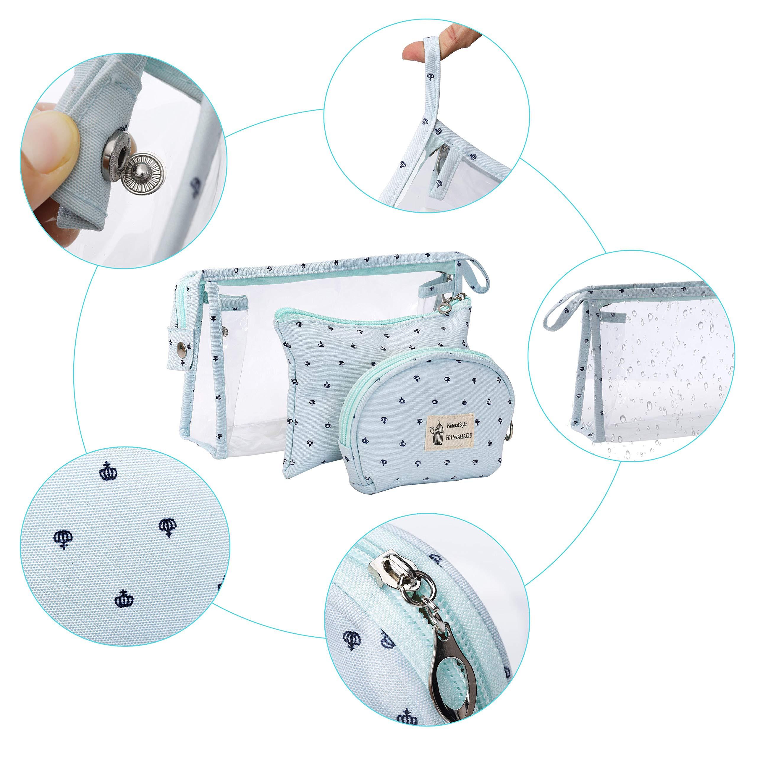 Only-bags.store Wasserdichte Reise Kosmetiktaschen Set 3 Stück  