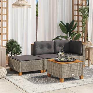 VidaXL  Gartenhocker poly-rattan 