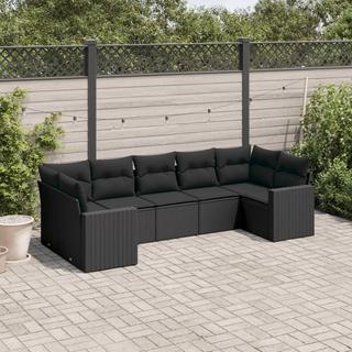 VidaXL set divano da giardino Polirattan  