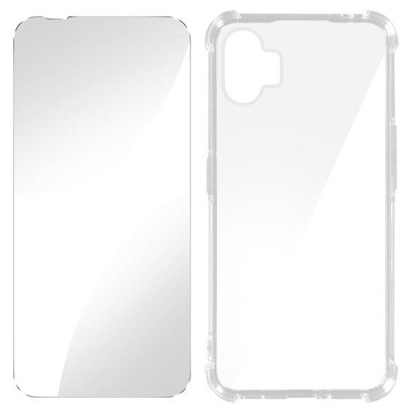 Avizar Coque Pour Nothing Phone 2 Antichoc Souple Classic Bump Transparent - Coque Téléphone