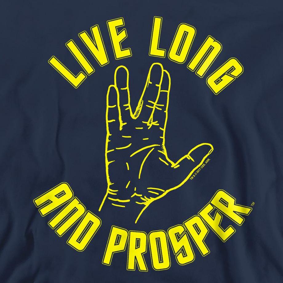 Star Trek Live Long Grafikdruck Sweatshirt  