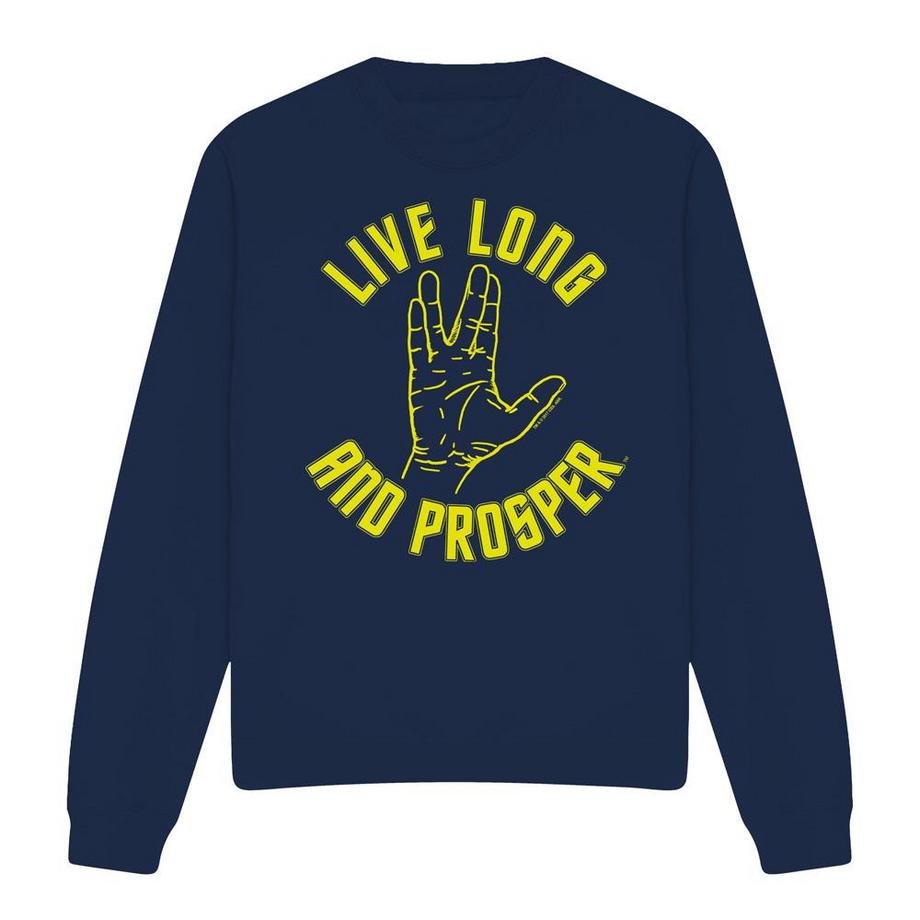 Star Trek Live Long Grafikdruck Sweatshirt  