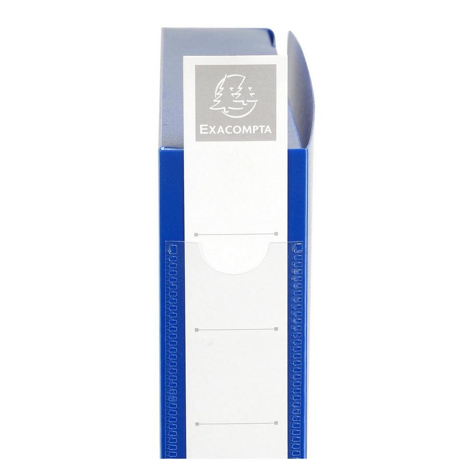 Exacompta Cartella portaprogetti con bottone dorso 40mm polipropilene Opak - A4 - x 10  