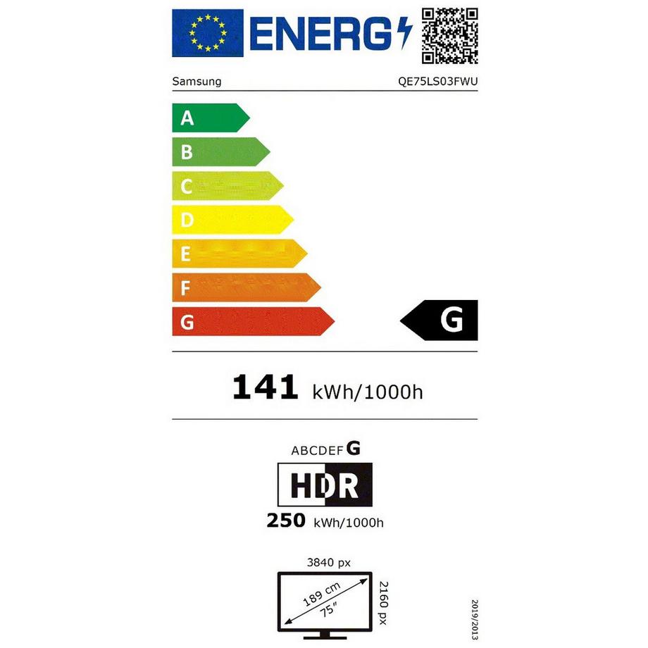 SAMSUNG  TV Smart TV The Frame Pro 4K Vision AI da 75" (2025), QE75LS03FWUXX 