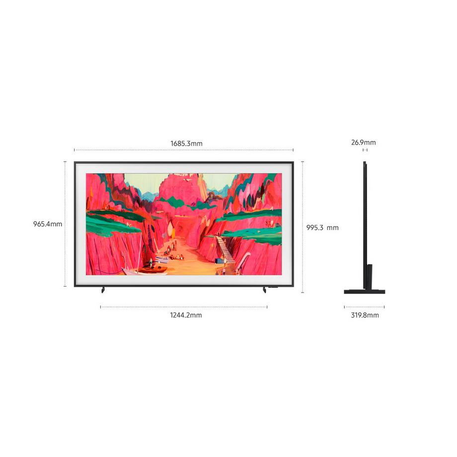 SAMSUNG  TV Smart TV The Frame Pro 4K Vision AI da 75" (2025), QE75LS03FWUXX 