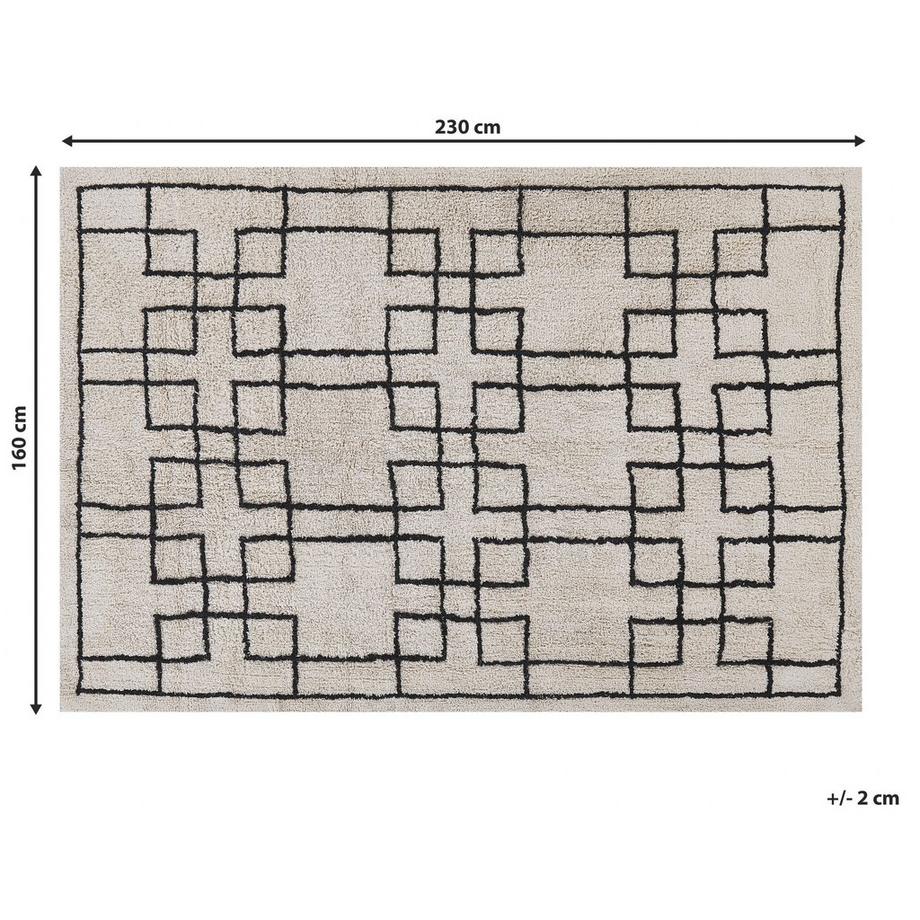 Beliani Tapis en Coton  TURHAL  