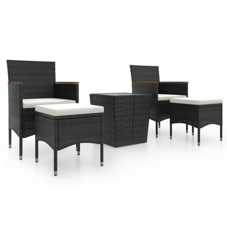 VidaXL set bistrot da giardino Polirattan  