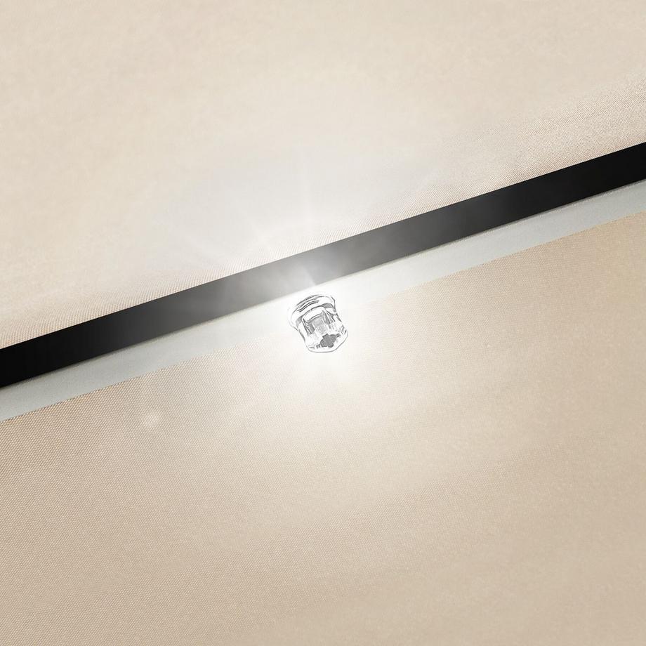 Tectake Ombrellone a braccio Artemis 3,5 x 3,5 m, ruotabile a 360°  