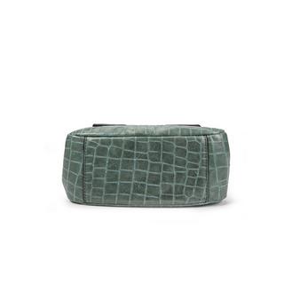 Kate Lee  Sac porté main ou porté bandoulière en cuir Pikasso couleur vert 