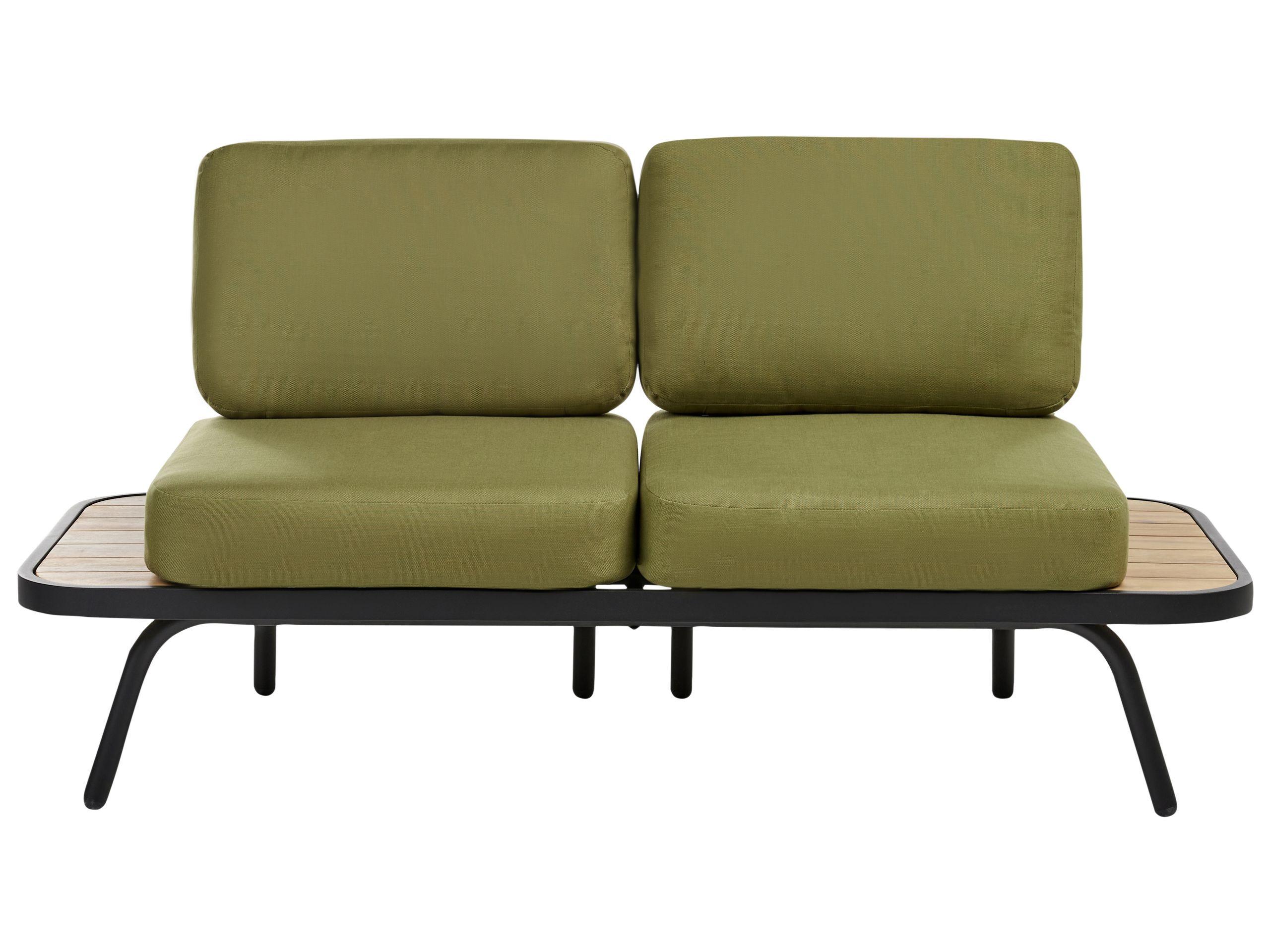 Beliani Set divani con tavolino en Legno d'acacia certificato FSC® Mediterraneo MINOZZO  