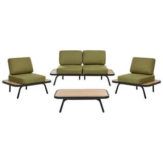 Beliani Set divani con tavolino en Legno d'acacia certificato FSC® Mediterraneo MINOZZO  