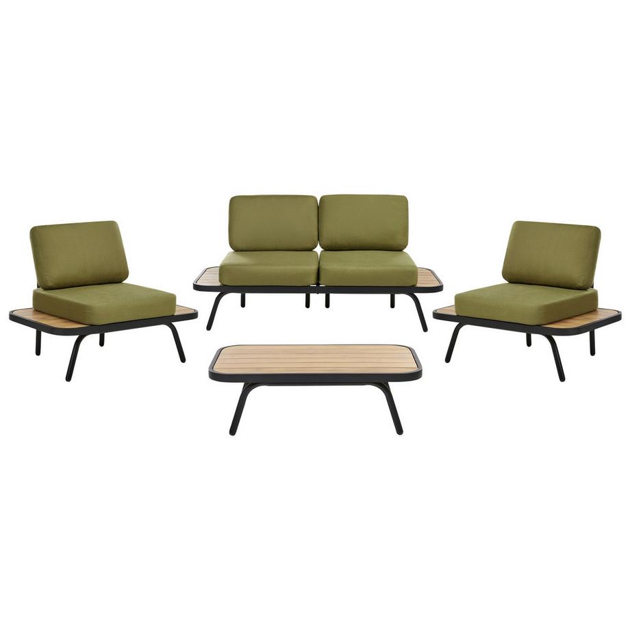Beliani Lounge Set mit Tisch aus FSC® zertifiziertes Akazienholz Mediterran MINOZZO  