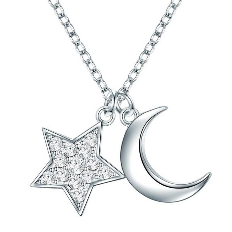 Femme Chaîne de cristaux Swarovski® Étoile/Croissant