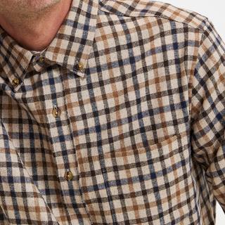 La Redoute Collections Kariertes Flanell Wollmischgewebe Hemd  