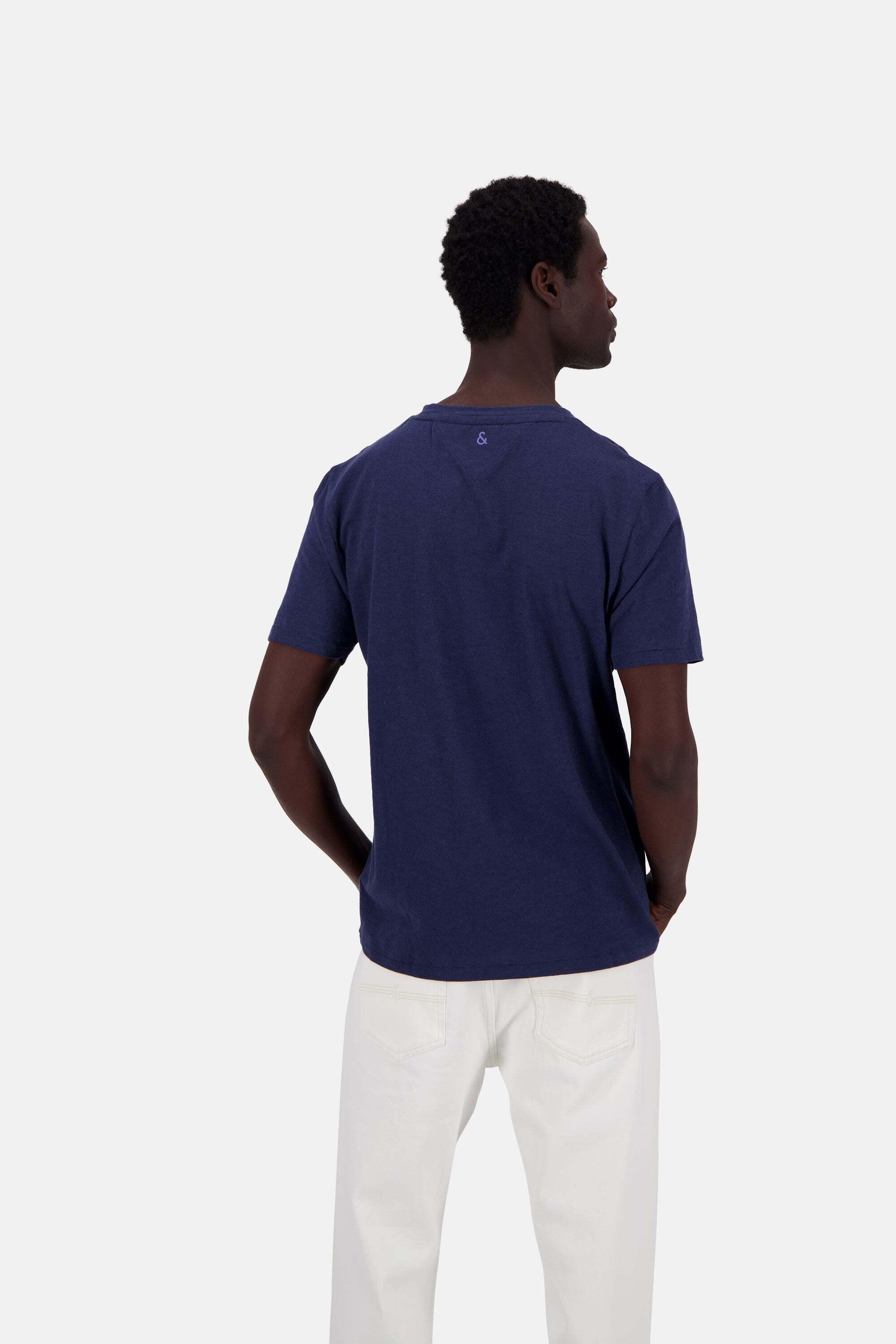Colours & Sons Leinenmischung Regular Fit T-Shirt  