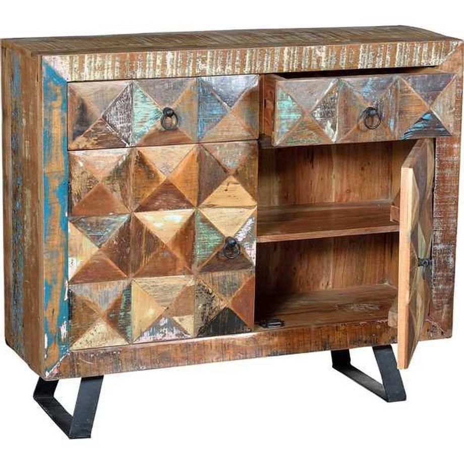 mutoni Madia Milena in legno riciclato multicolor 100  