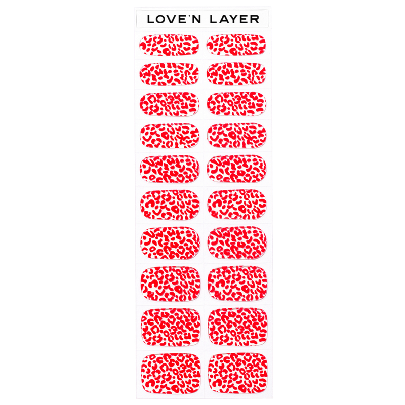 Lovenlayer  Autocollants pour ongles Leo Lady Red 